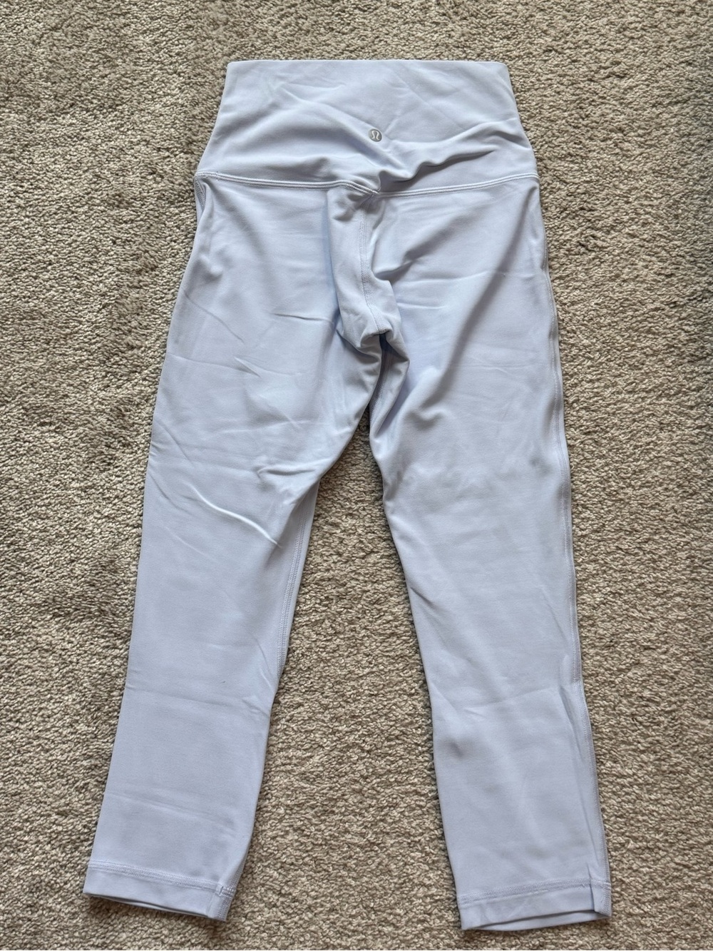 Lululemon align crop leggings, baby blue (sky blue) size: 4